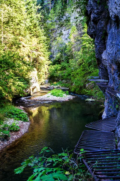 Prielom Hornadu Hornad Gorge Slovensky Raj Slovak Paradise Slovakia Carpathans — Stok Foto