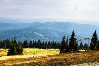 Rysianka, Beskid Zywiecki, Polonya 'ya giden yolu izle