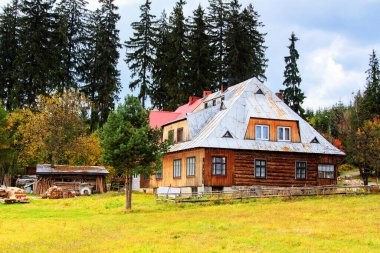 Polonya Beskid Slaski 'deki dağ oteli.