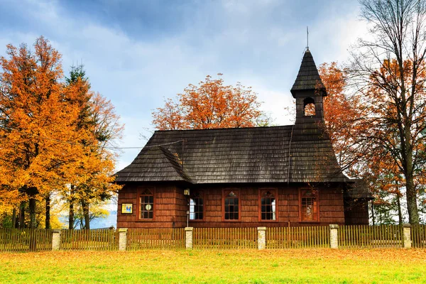 Polish Historical Wood Church Mountains — Stock Photo, Image