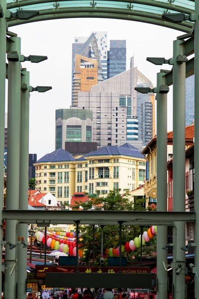 Singapore Nov Singapore Chinatown Nov 2013 Singapore Китайский Квартал Является — стоковое фото