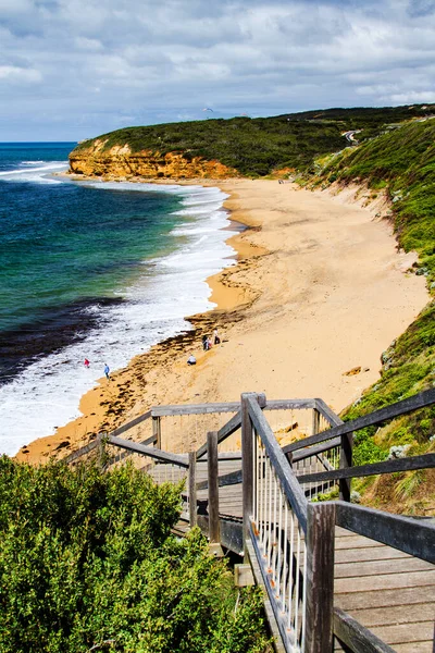 Schritte Hinunter Zum Bell Beach Der Great Ocean Road Victoria — Stockfoto