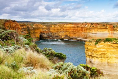 Grotto, Büyük Okyanus Yolu 'nun ünlü simgesi, Victoria, Avustralya