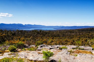 Grampian Ulusal Parkı, Victoria, Avustralya 'nın sırtları boyunca.