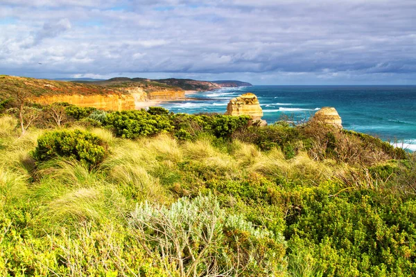 Doce Apóstoles Famoso Punto Referencia Largo Great Ocean Road Victoria — Foto de Stock