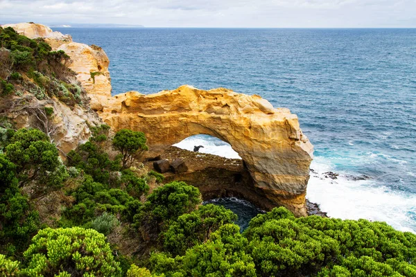 Arco Famosas Formaciones Rocosas Great Ocean Road Victoria Australia — Foto de Stock