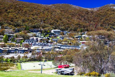 Kosciuszko Ulusal Parkı Thredbo 'daki pansiyonlar, Avustralya