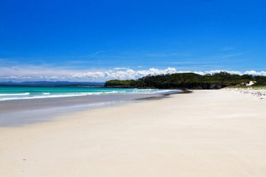 Plaj manzaralı, Jervis Körfezi, Yeni Güney Galler, Avustralya.