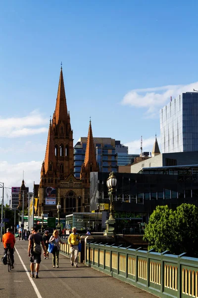 Melbourne Australia Diciembre Vista Melbourne Diciembre 2013 Melbourne Australia Melbourne — Foto de Stock