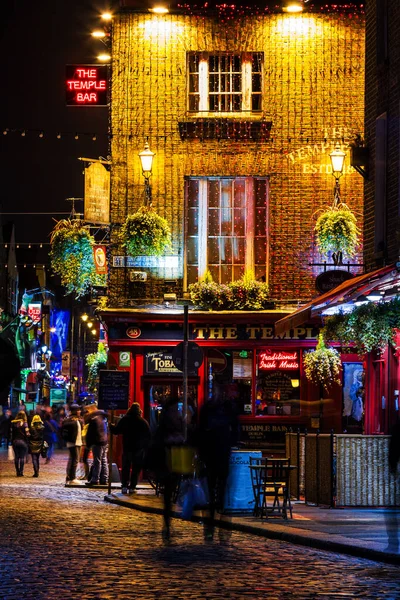 Dublin Ireland Nov Street Scene Dublin Ireland November 2013 Temple — Stock Photo, Image