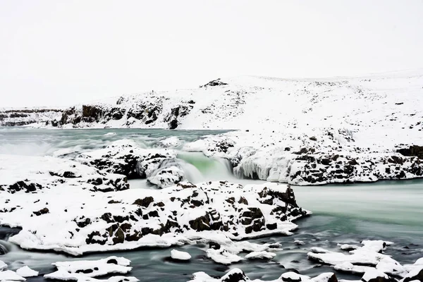 Panoramisch Uitzicht Urridafoss Meest Volumineuze Waterval Van Het Land Het — Stockfoto