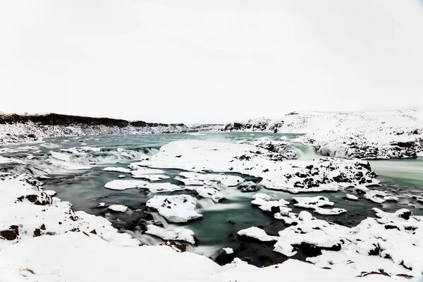 Панорама Уррідафоса Найбільш Обтічного Водоспаду Країні Півдні Біля Головної Дороги — стокове фото