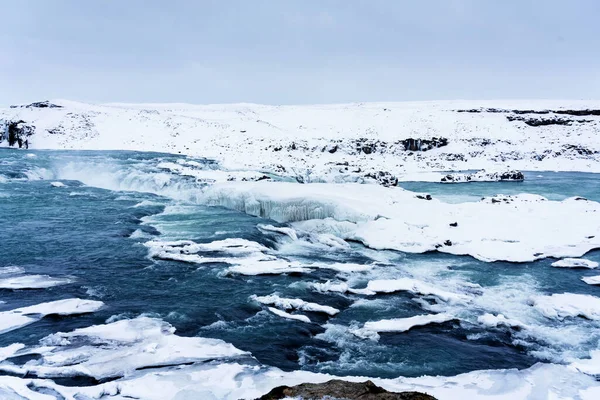 Panoramisch Uitzicht Urridafoss Meest Volumineuze Waterval Van Het Land Het — Stockfoto