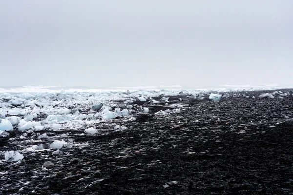 Panorámás Kilátás Urridafoss Legterjedelmesebb Vízesés Országban Déli Közelében Főút Izland — Stock Fotó