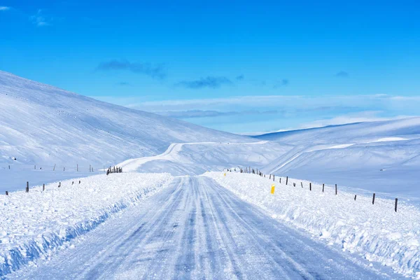 Impressionante Paisagem Nevada Estrada Anel Islândia — Fotografia de Stock