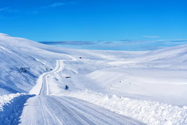 Impressionante Paisagem Nevada Estrada Anel Islândia — Fotografia de Stock