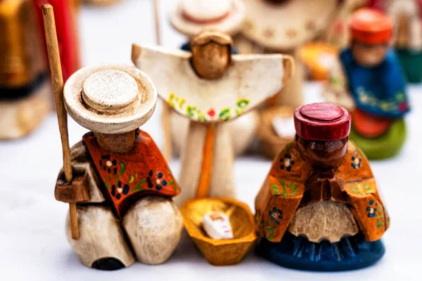 Színes Kézzel Készített Különböző Színű Kézműves Termékek Ecuadori Otavalo Indiai — Stock Fotó