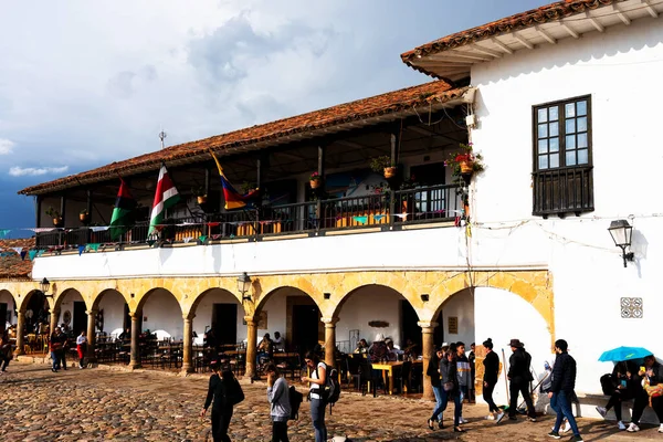 Villa Leyva Colombia Nov 2019 Вид Ідилічного Старого Міста Вілла — стокове фото