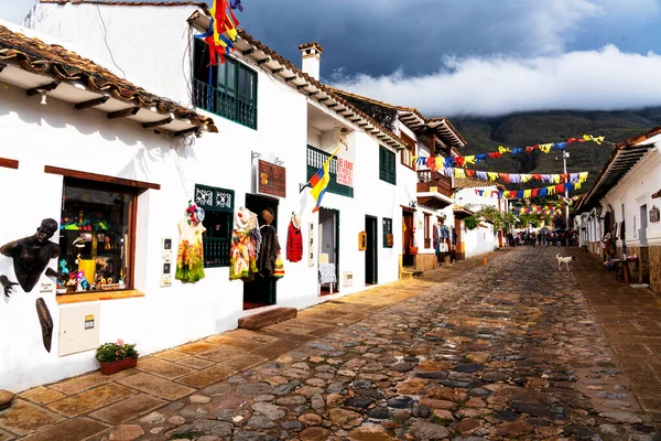 Villa Leyva Colombia Nov 2019 Вид Ідилічного Старого Міста Вілла — стокове фото