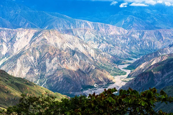 Vista Cânion Chicamocha Colômbia Cordilheira Dos Andes América Sul — Fotografia de Stock