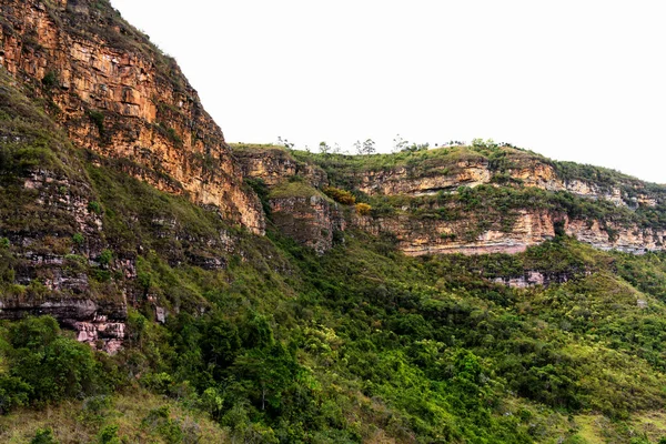 Pohled Kaňon Chicamocha Kolumbii Pohoří Jižní Amerika — Stock fotografie