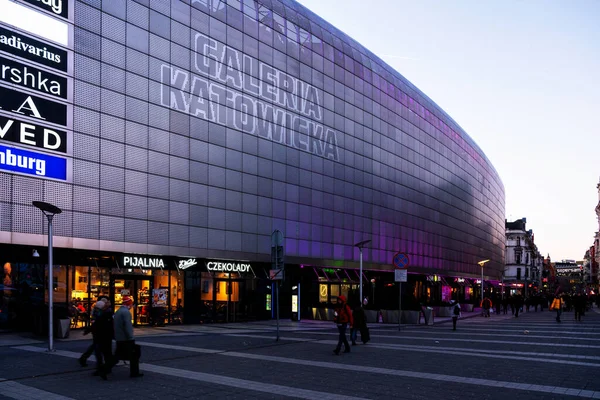 Katowice Polónia Fev 2019 Vista Geral Shopping Galeria Katowicka Juntamente — Fotografia de Stock