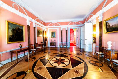 SAINT PETERSBURG, RUSSIA - 30 Nisan 2019: Catherine Sarayı İçişleri, Tsarskoye Selo, Puşkin, Rusya