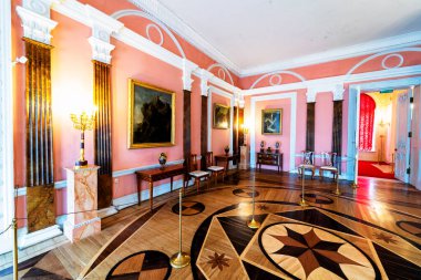 SAINT PETERSBURG, RUSSIA - 30 Nisan 2019: Catherine Sarayı İçişleri, Tsarskoye Selo, Puşkin, Rusya