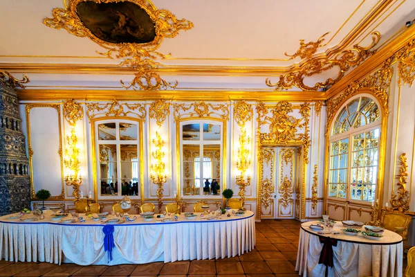 San Petersburg Rusia Abr 2019 Interior Del Palacio Catalina Tsarskoye — Foto de Stock
