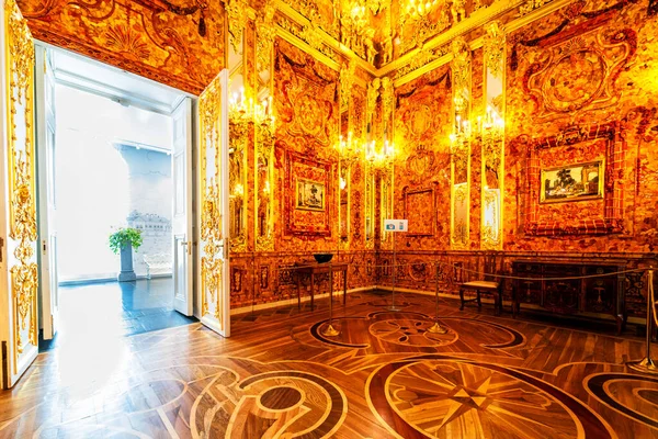 Petersburg Russia April Interior Catherine Palace Amber Room April 2019 — 스톡 사진