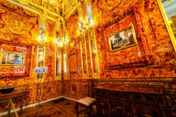 Petersburg Russia April Interior Catherine Palace Amber Room April 2019 — Φωτογραφία Αρχείου