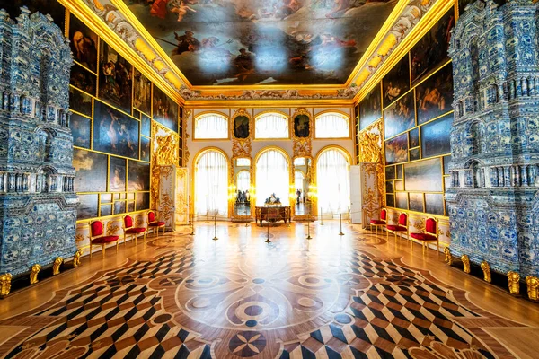 Saint Petersburg Rússia Apr 2019 Interior Palácio Catarina Tsarskoye Selo — Fotografia de Stock