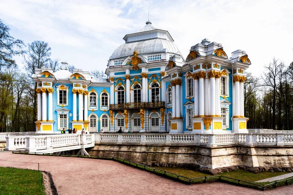 Petersburg Rusia Abril 2019 Pabellón Del Hermitage Parque Royal Catherine — Foto de Stock