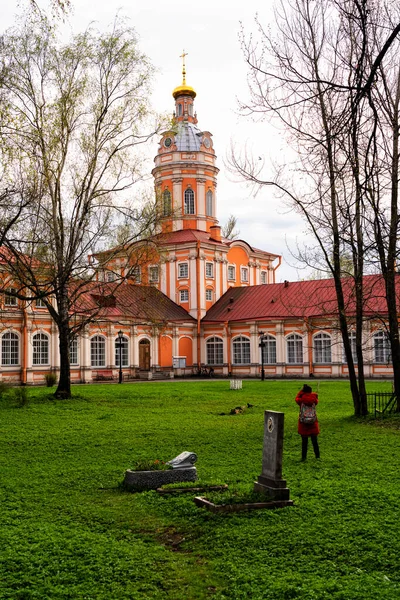 Trinidad Catedral Alexander Nevsky Lavra San Petersburgo Rusia — Foto de Stock