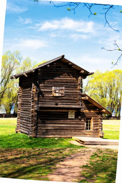Yurievo Russia May 2019 Vitoslavlitsy Wood Architheritage Park Antique Building — 스톡 사진