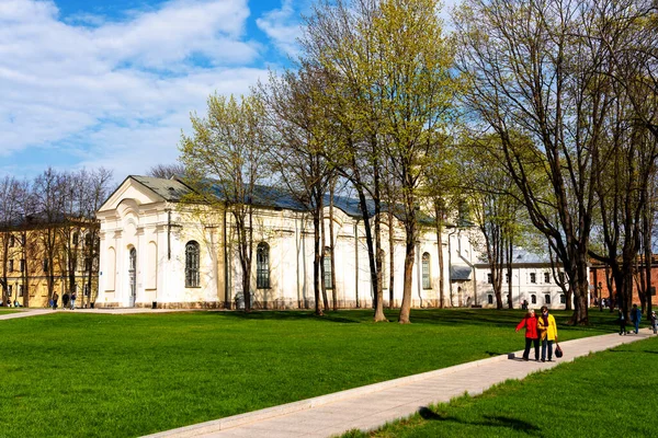 Monastère Saint George Veliky Novgorod Russie Situé Origine Rivière Volkhov — Photo