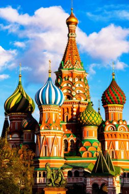 St. Moskova, Rusya 'daki Kızıl Meydan' daki Basil Katedrali