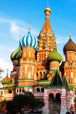 St. Moskova, Rusya 'daki Kızıl Meydan' daki Basil Katedrali