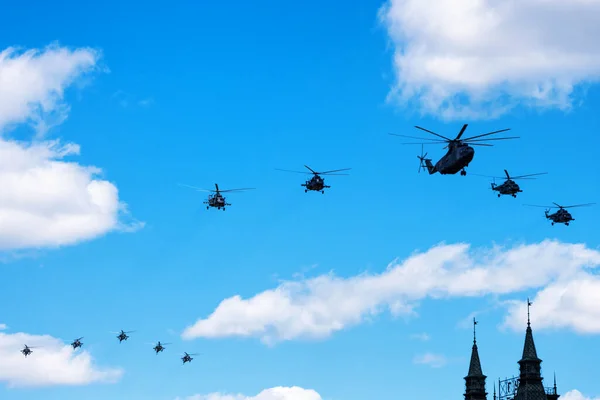 Moscow Rússia Maio 2019 Maior Helicóptero Transporte Multifunções Pesado Mundo — Fotografia de Stock
