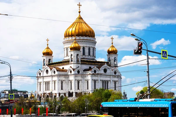 Mosca Russia Maggio 2019 Veduta Della Cattedrale Cristo Salvatore Mosca — Foto Stock