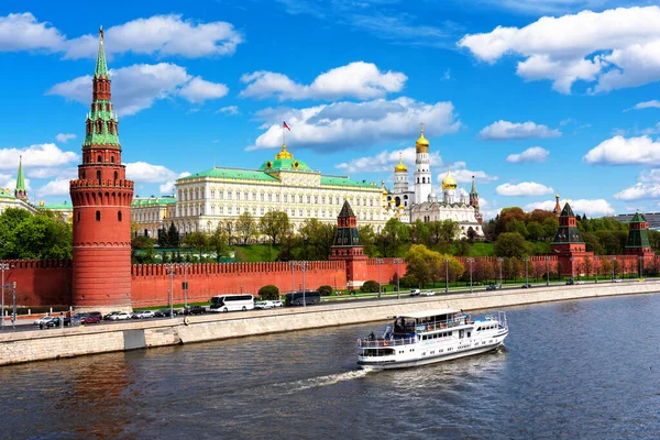 Vue Kremlin Moscou Depuis Pont Russie — Photo