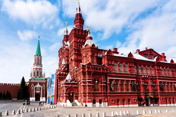 Moscow Russia May 2019 State Historical Museum Nikolskaya Tower Red — Stock Photo, Image