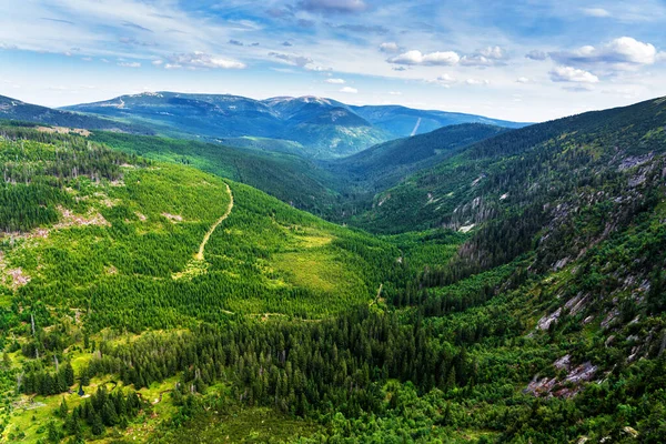 등산로 폴란드와 국경에 수있다 아름다운 경치를 — 스톡 사진
