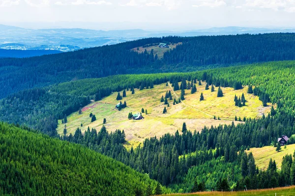 Vista Las Rutas Senderismo Parque Nacional Las Montañas Karkonosze Krkonose — Foto de Stock