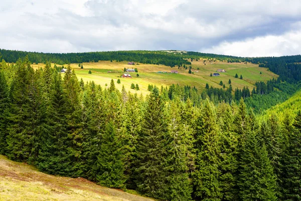 Vista Das Trilhas Para Caminhadas Parque Nacional Das Montanhas Karkonosze — Fotografia de Stock