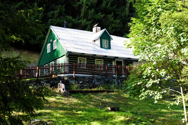 Wooden House Giant Mountains Krkonose Karkonosze Czech Republic — Stock Photo, Image