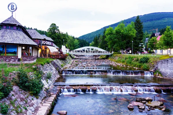 Spindleruv Mlyn Czech Republic Aug 2019 Elbe Lave Річка Протікає — стокове фото