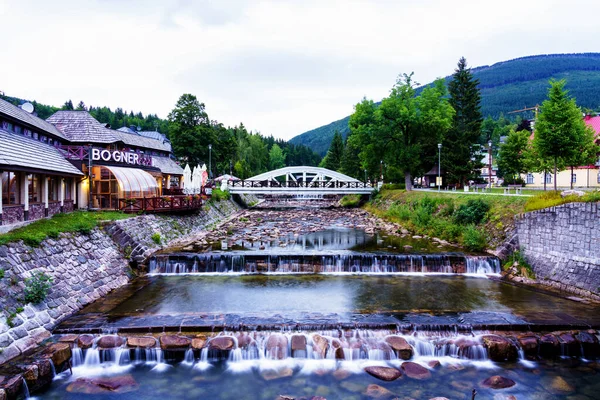 Spindleruv Mlyn Czech Republic Aug 2019 Elbe Lave Річка Протікає — стокове фото