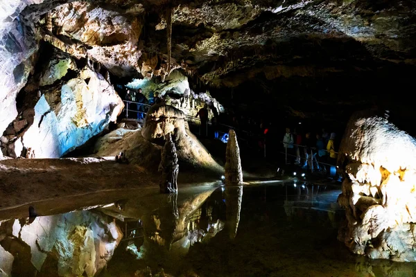 Gallery Belianska Cave Eastern Part Belianske Tatras Slovakia — Stock Photo, Image