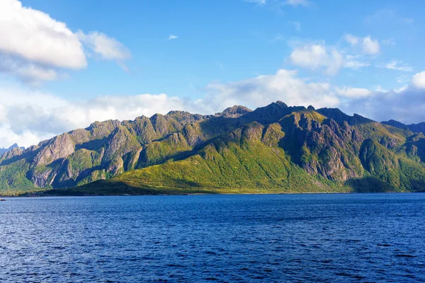 Typical Lofoten Bay View Scene Lovely Day Lofoten Islands Popular — Stock Photo, Image